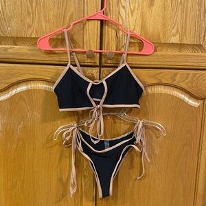Black and Tan Bikini . Brand new never worn.